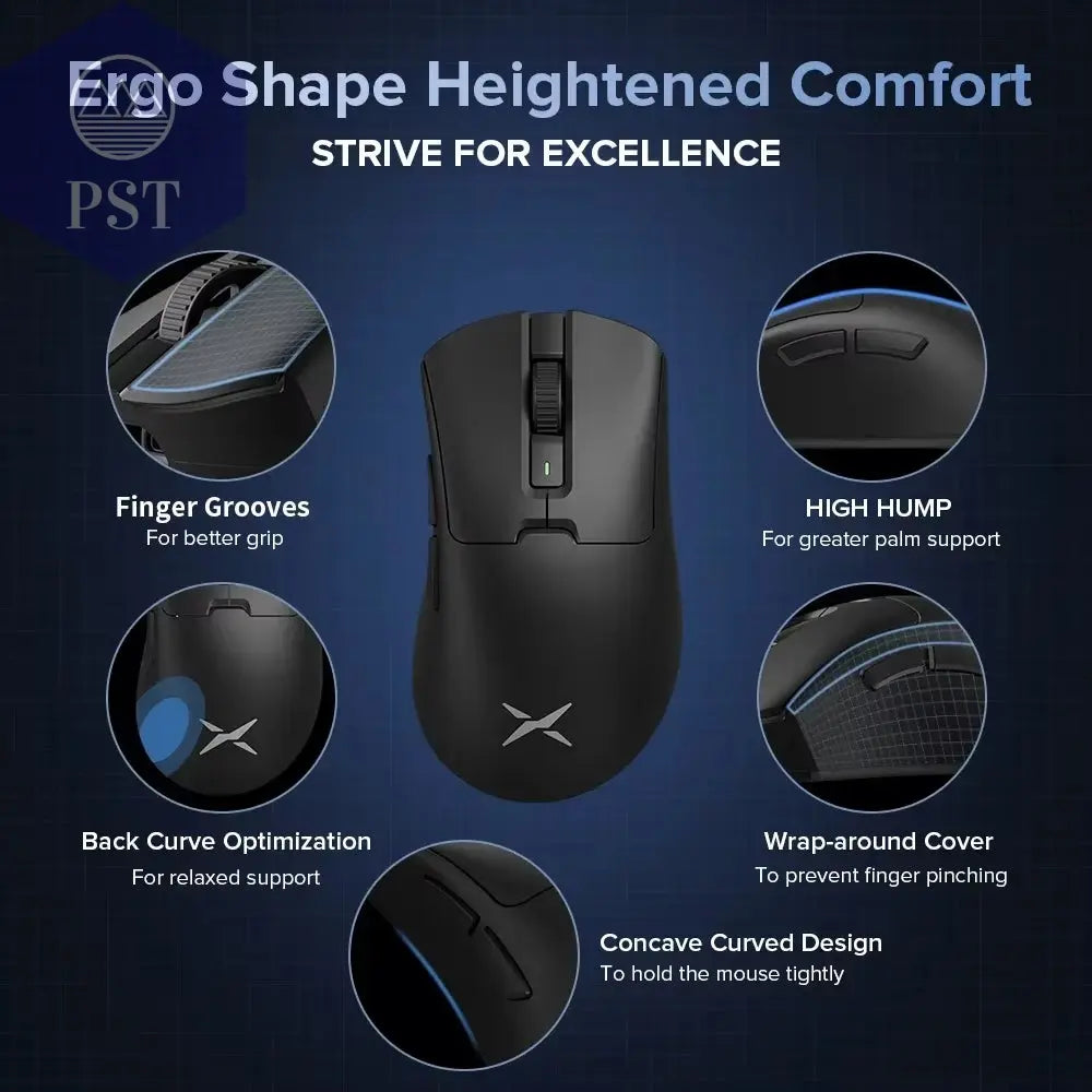 Delux M900Pro Ergonomische Kabellose Gaming-Maus 8K PAW3395 Magnetische Rgb-Ladestation Wiederaufladbare Kabelgebundene Mäuse Für PC Mit Großer Hand PST PS Tradings PST PS Tradings PST PS Tradings Delux M900Pro Ergonomische Kabellose Gaming-Maus 8K PAW3395 Magnetische Rgb-Ladestation Wiederaufladbare Kabelgebundene Mäuse Für PC Mit Großer Hand