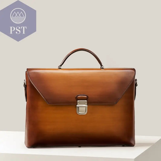 Handmade Vintage Crossbody Flap Business Bag bag PST PS Tradings