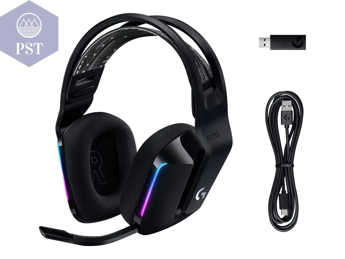 LOGITECH G G733 LIGHTSPEED Wireless RGB Gaming Headset Headset full size 2.4 GHz wireless PST PS Tradings Kopfhörer PST PS Tradings PST PS Tradings