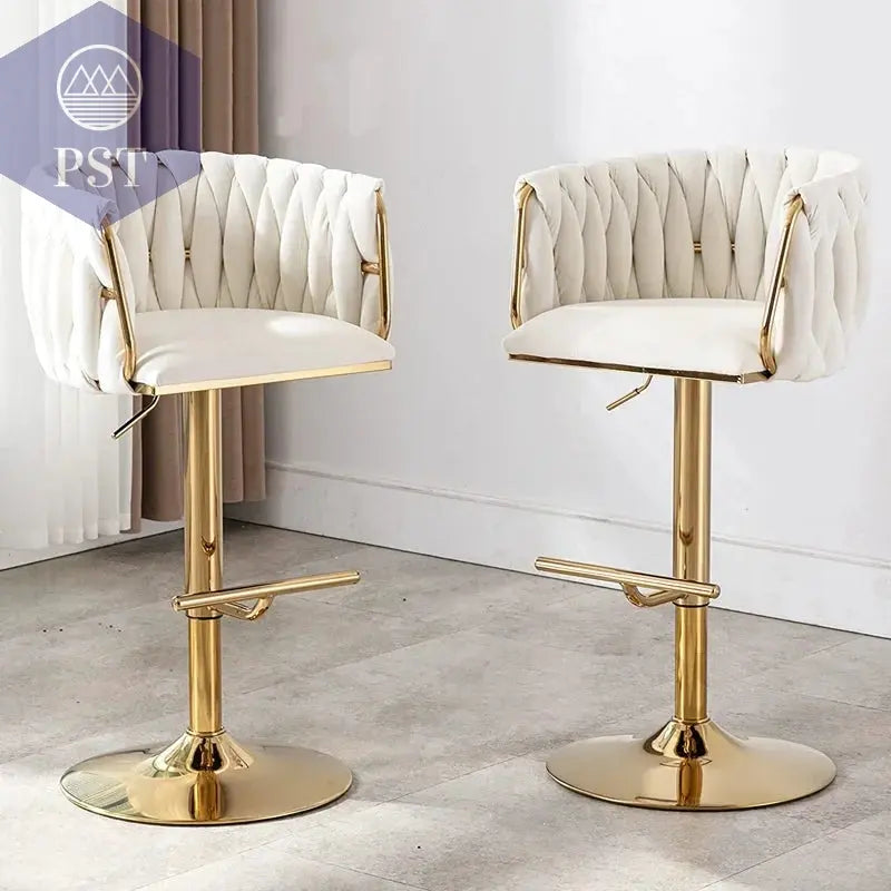 Moderner Luxus höhenverstellbar drehend Hotel Cafe Barhocker Hochstuhl personalisierbar SAMT Metall PST PS Tradings