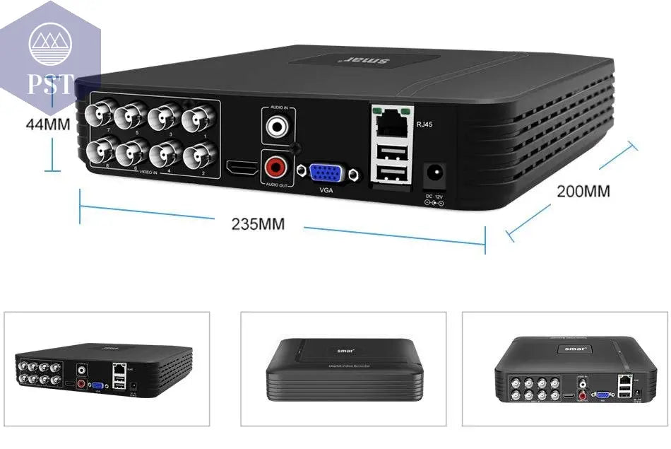 Smar 5MP Security Camera System Witth 18M Wired Cable Video Surveillance Kit Indoor Outdoor Waterproof CCTV Camera 5 in 1 DVR PST PS Tradings PST PS Tradings PST PS Tradings