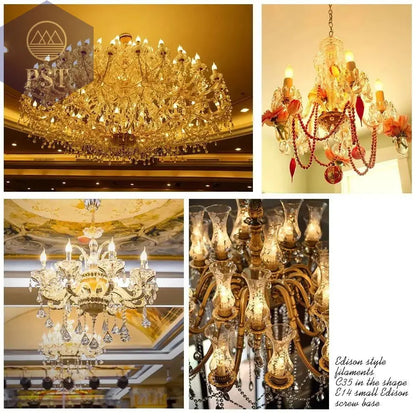 10pcs LED Bulb E14 4W/6W Dimmable Edison Retro Filament Candle Light AC220V C35 Warm/Cold White 360 Degree Energy Saving Lamp       PST PS Tradings