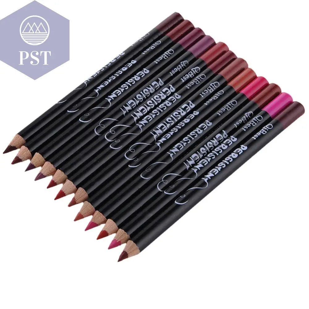 12 stc. professional Lip Liner Waterproof Wasserfest nude Lip Liner Set 12 Stück       PST PS Tradings