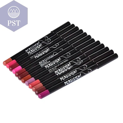 12 stc. professional Lip Liner Waterproof Wasserfest nude Lip Liner Set 12 Stück       PST PS Tradings