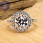 18K White Gold Zirconia Ring PST PS Tradings  PST PS Tradings 8-R093 PST PS Tradings 18K White Gold Zirconia Ring
