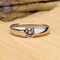 18K White Gold Zirconia Ring PST PS Tradings  PST PS Tradings 8-R10 PST PS Tradings 18K White Gold Zirconia Ring