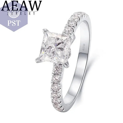 1ct Prinzess Schliff Diamant Ring 14K Gold PST PS Tradings Ringe PST PS Tradings  PST PS Tradings 1ct Prinzess Schliff Diamant Ring 14K Gold Ringe