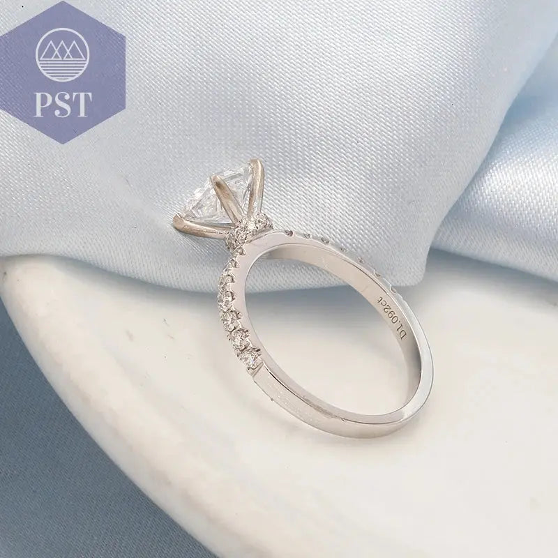 1ct Prinzess Schliff Diamant Ring 14K Gold PST PS Tradings Ringe PST PS Tradings  PST PS Tradings 1ct Prinzess Schliff Diamant Ring 14K Gold Ringe