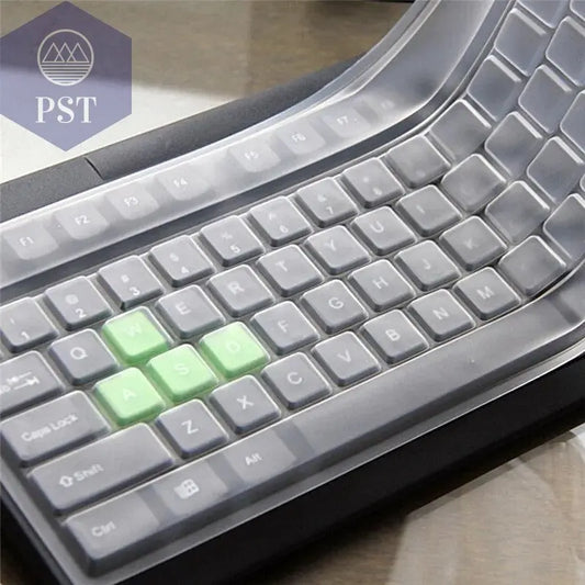 1pc Universal Waterproof Silicone Desktop Computer Keyboard Cover Clear Skin Protector Film Shell Dust-Proof Protective Film - PST PS Tradings