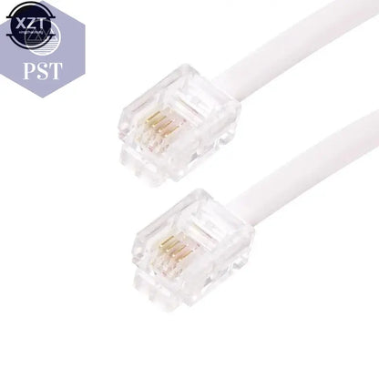 30M/15M/12M/9M/6M/3M RJ11 6P4C Telephone Extension Cable Connector HOT SALE       PST PS Tradings