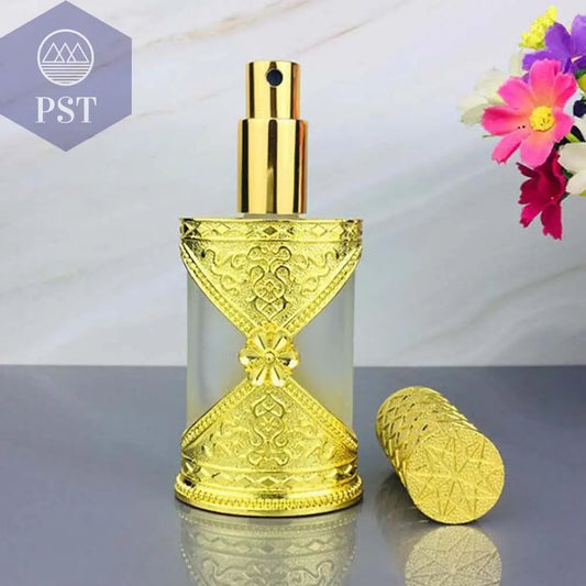 40ML Gold Antique Spray Parfume Dispenser Bottle Frosted Glass Empty Toner Bottle Refillable Container  Parfume Dispenser Bottle     PST PS Tradings