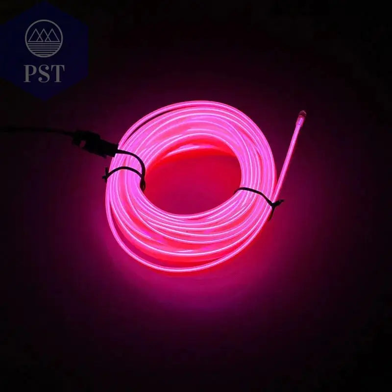 5m Car Interior Accessories Atmosphere Lamp EL Cold Light Line With USB DIY Decorative Dashboard Console Auto LED Ambient Lights - PST PS Tradings