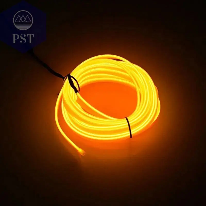 5m Car Interior Accessories Atmosphere Lamp EL Cold Light Line With USB DIY Decorative Dashboard Console Auto LED Ambient Lights - PST PS Tradings