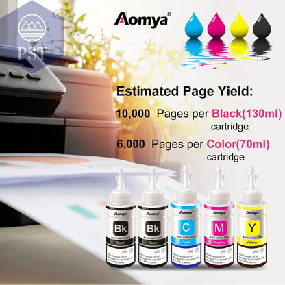 664 Refill dye ink For Epson L100 L110 L210 L120 L220 L310 L355 L362 L366 L365 L380 L486 L800 L805 L810 ET-2650 Printer 4 Colors - PST PS Tradings