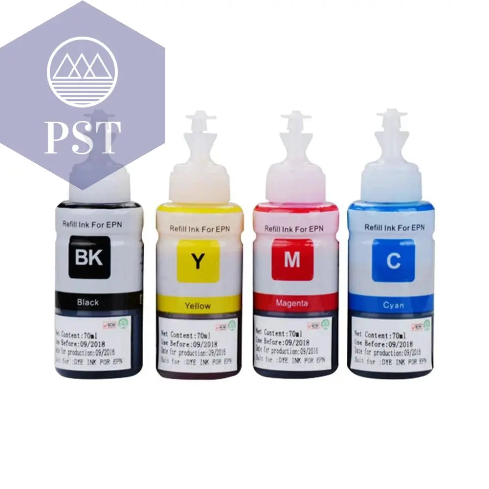 664 Refill dye ink For Epson L100 L110 L210 L120 L220 L310 L355 L362 L366 L365 L380 L486 L800 L805 L810 ET-2650 Printer 4 Colors - PST PS Tradings