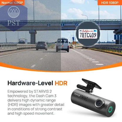 70mai Smart Dash Cam 3 M200 Voice Control 1080P 130FOV Wifi 70mai Car DVR Car Recorder Auto Recorder Wifi Parking Monitori - PST PS Tradings