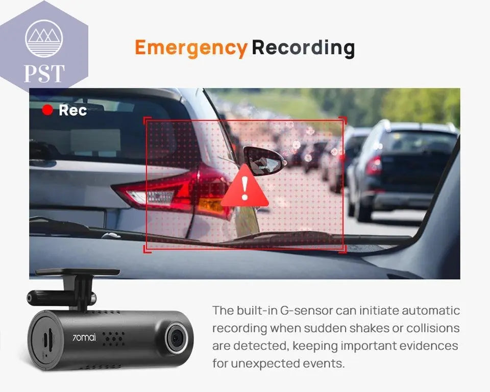 70mai Smart Dash Cam 3 M200 Voice Control 1080P 130FOV Wifi 70mai Car DVR Car Recorder Auto Recorder Wifi Parking Monitori - PST PS Tradings