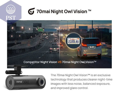 70mai Smart Dash Cam 3 M200 Voice Control 1080P 130FOV Wifi 70mai Car DVR Car Recorder Auto Recorder Wifi Parking Monitori - PST PS Tradings
