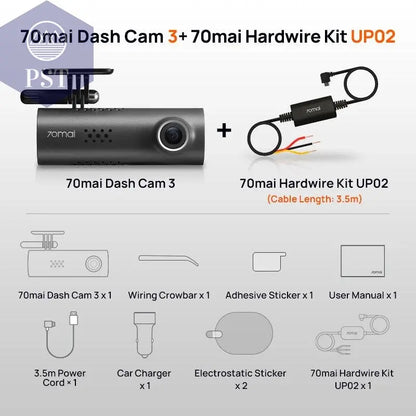 70mai Smart Dash Cam 3 M200 Voice Control 1080P 130FOV Wifi 70mai Car DVR Car Recorder Auto Recorder Wifi Parking Monitori - PST PS Tradings