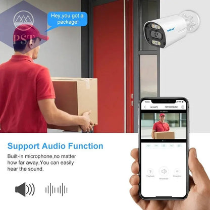 8MP Security Camera System 4K POE NVR Video Surveillance Kit  5MP 4MP Audio Ai Face Detect Color Night Vision IP CCTV Camera Set - Property & Safety Tradings