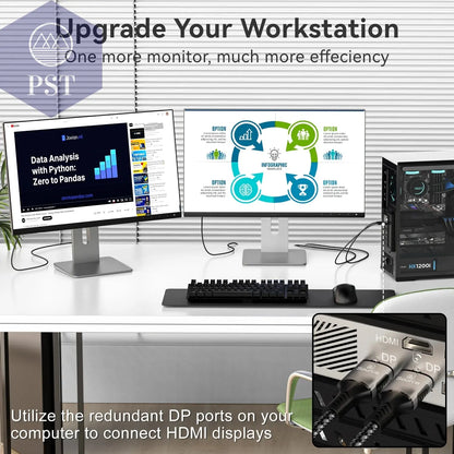 8k dp zu hdmi 2,1 kabel audio video konverter uni direktion aler adapter 8k @ 60hz 4k @ 120hz für hdtv projektor laptop monitor  Cable     PST PS Tradings