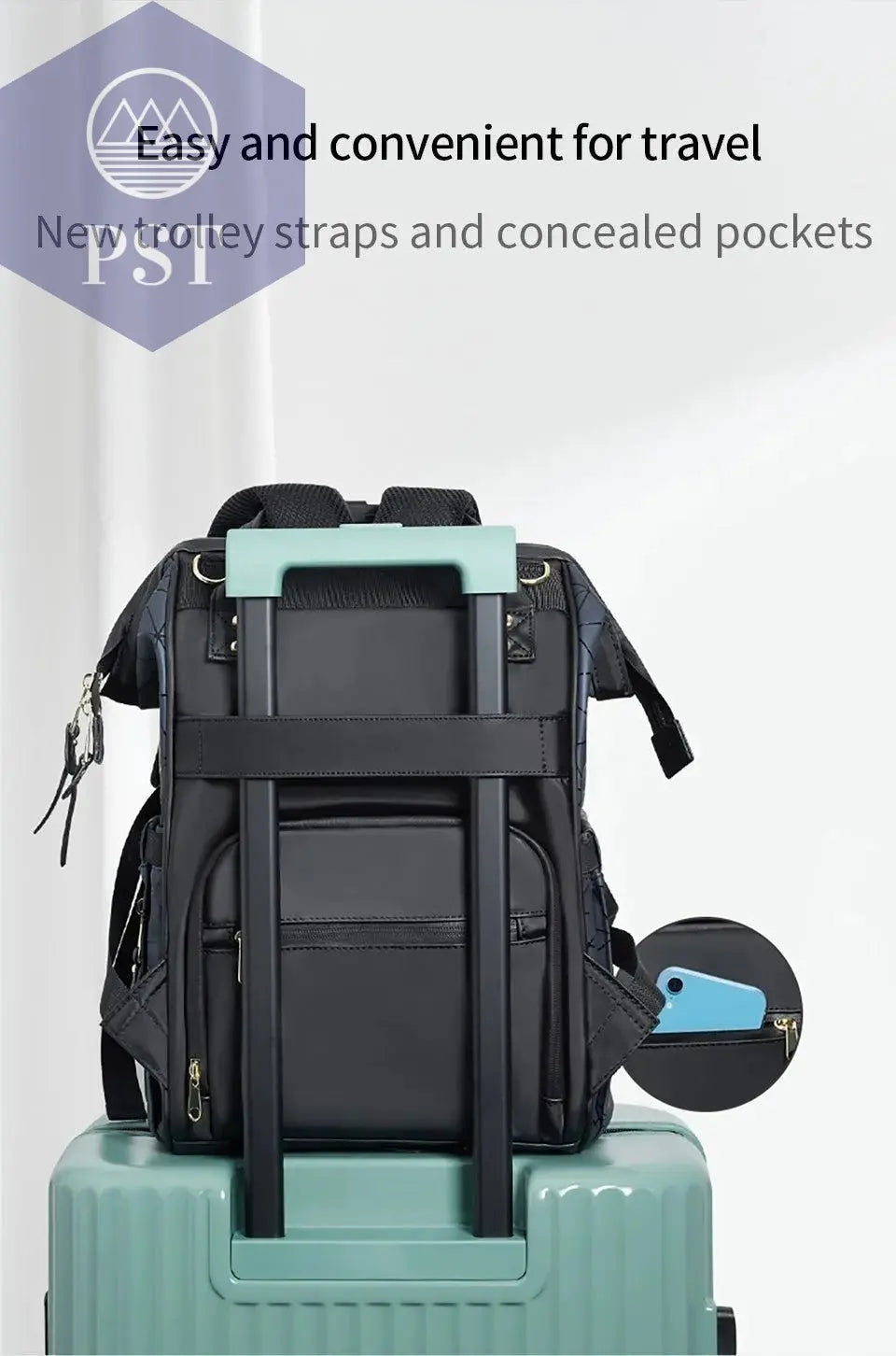 AIBEDILA Mommy Bag Waterproof USB Large-capacity Baby Backpack Female Mommy Outting Bag Mummy Bag Baby Bags for Mom Diaper Nappy - PST PS Tradings
