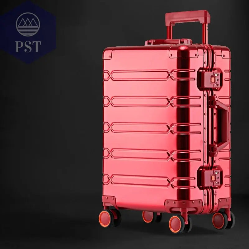 Aluminium-Magnesium Reisekoffer 20/24/29 Zoll PST PS Tradings  PST PS Tradings Red-29 PST PS Tradings Aluminium-Magnesium Reisekoffer 20/24/29 Zoll