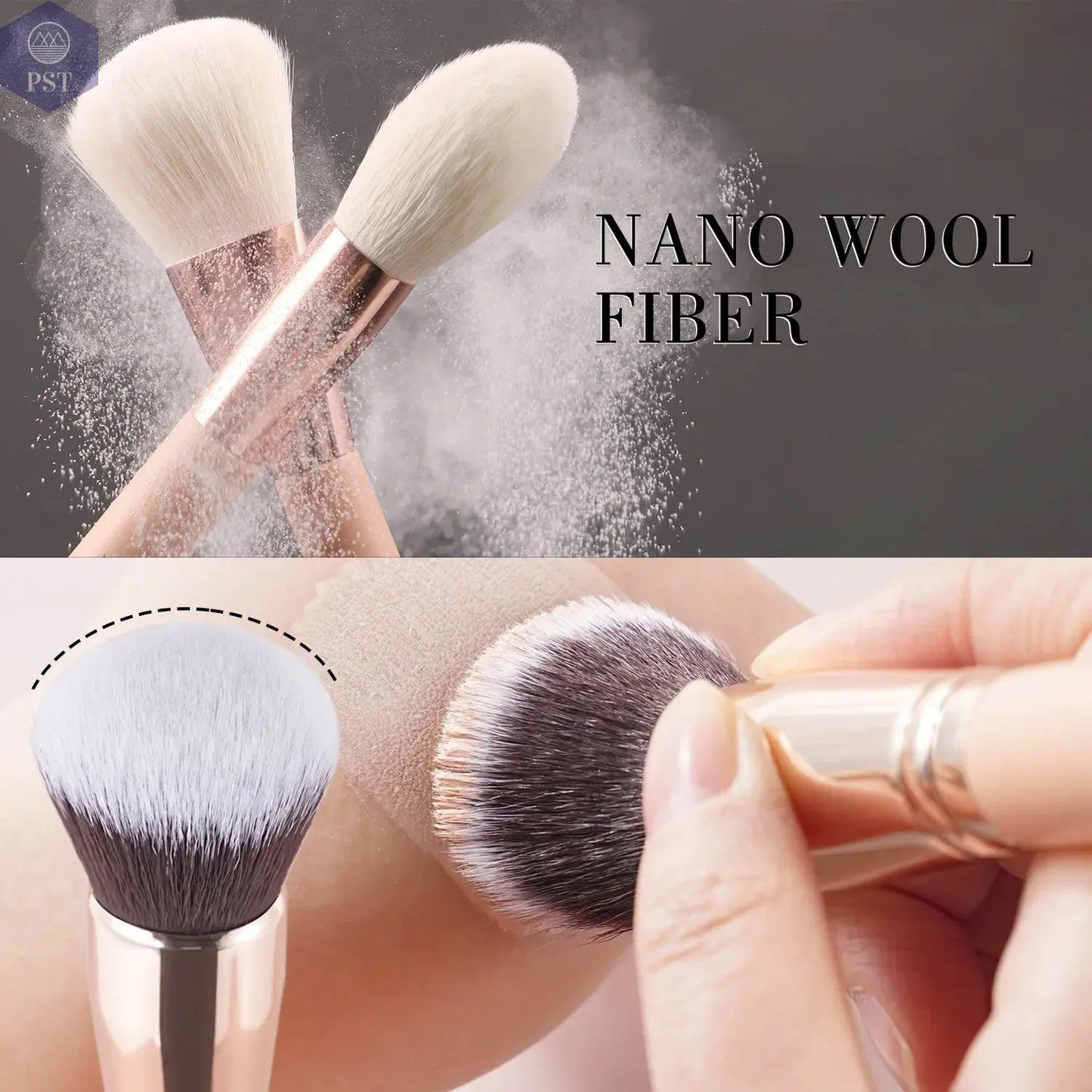 BEILI Pink Makeup Brushes High Quality Powder Foundation Blush Eyeshadow Make Up Brush Set  Natural Hair косметика - PST PS Tradings
