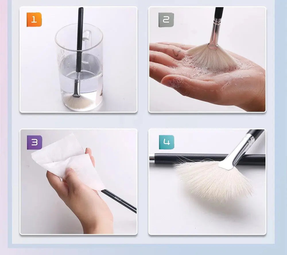 BEILI Pink Makeup Brushes High Quality Powder Foundation Blush Eyeshadow Make Up Brush Set  Natural Hair косметика - PST PS Tradings