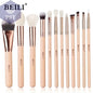 BEILI Pink Makeup Brushes High Quality Powder Foundation Blush Eyeshadow Make Up Brush Set  Natural Hair косметика - PST PS Tradings