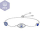 Bamoer 100% 925 Sterling Silver Blue Zircon Evil Eyes Bracelet Guardian Eye Chain for Women Gift Fine Jewelry SCB089 - PST PS Tradings