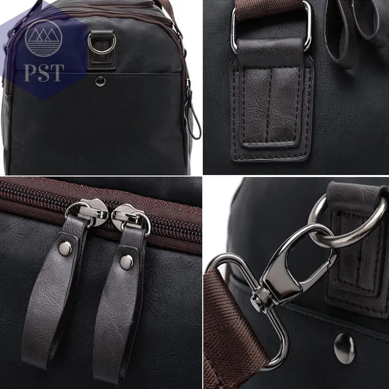 Casual Leather Travel Duffel Bag       PST PS Tradings