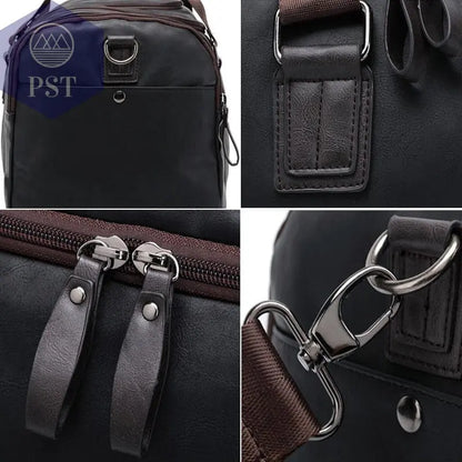 Casual Leather Travel Duffel Bag       PST PS Tradings