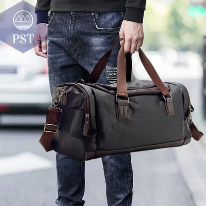 Casual Leather Travel Duffel Bag       PST PS Tradings