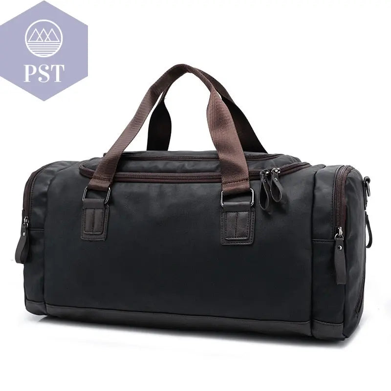Casual Leather Travel Duffel Bag       PST PS Tradings