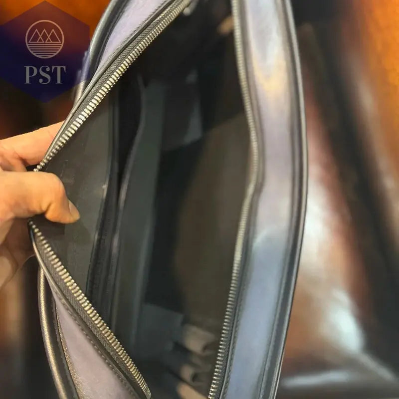 DIMY 2025 Men's briefcase leather business large capacity high-end light luxury horizontal computer bag handbag men's bag PST PS Tradings  PST PS Tradings  PST PS Tradings DIMY 2025 Men's briefcase leather business large capacity high-end light luxury horizontal computer bag handbag men's bag