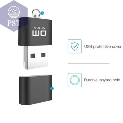 DM CR015 Micro SD Card Reader with innovative TF card slot change the card reader into a usb flash drive for computer or for car       PST PS Tradings