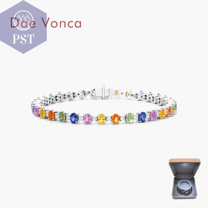 Diamant Tennisarmband mit Saphiren 14K/18K Diamanten PST PS Tradings  PST PS Tradings  PST PS Tradings Diamant Tennisarmband mit Saphiren 14K/18K Diamanten