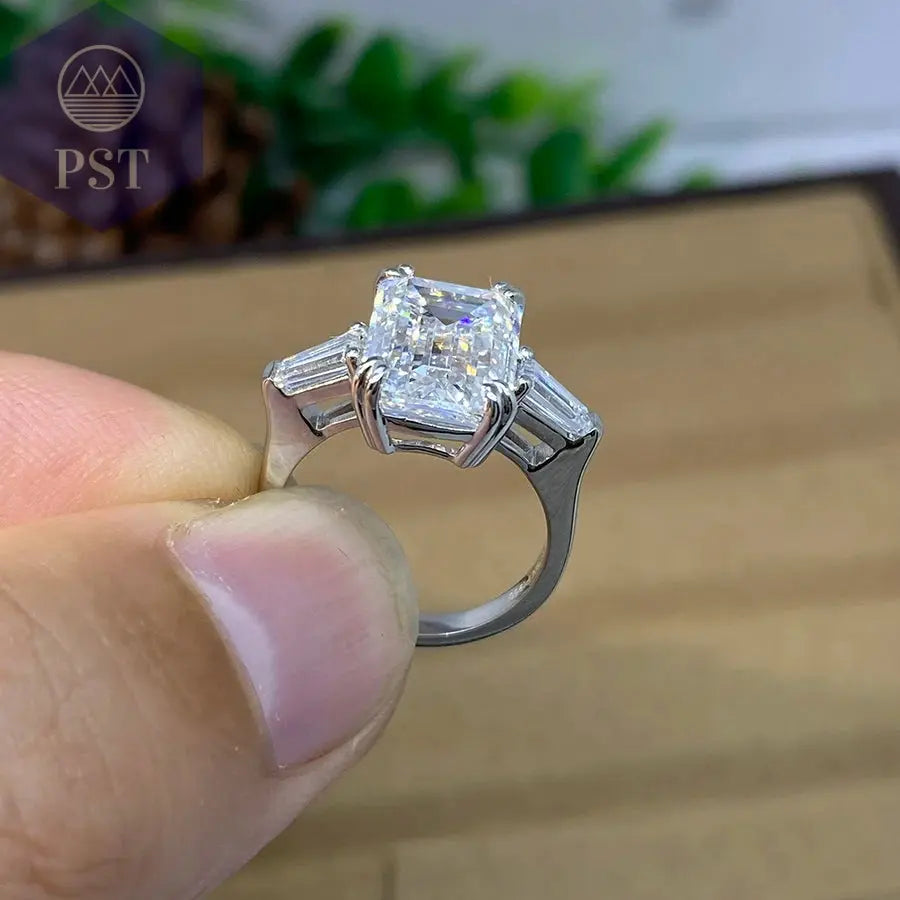 Edelstein Ring aus 14K Weißgold - 4.5 Karat PST PS Tradings  PST PS Tradings  PST PS Tradings Edelstein Ring aus 14K Weißgold - 4.5 Karat
