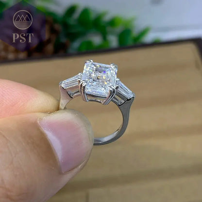Edelstein Ring aus 14K Weißgold - 4.5 Karat PST PS Tradings  PST PS Tradings  PST PS Tradings Edelstein Ring aus 14K Weißgold - 4.5 Karat