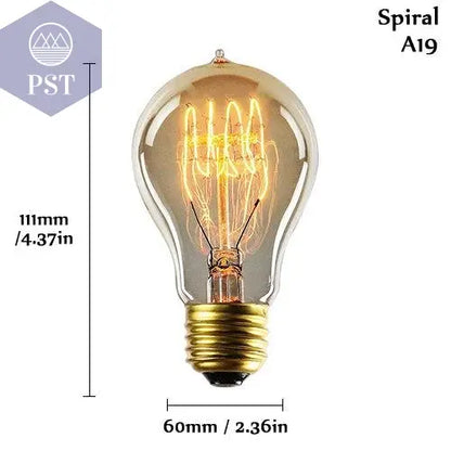 Edison Bulb E27 220V 40W ST64 A19 T45 G80 G95 G125 Incandescent Filament Bulb Lighting Retro Edison Light Bulb       PST PS Tradings