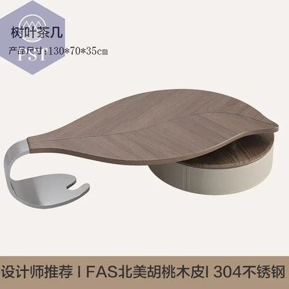 Eleganter Minimalistischer Kaffeetisch – Retro-Stil PST PS Tradings  PST PS Tradings Leaf-coffee-table PST PS Tradings