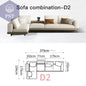 Elegantes Nordisches Ecksofa für Ihr Zuhause - PS Tradings Ecksofa 373cm-sofa-D2 PS Tradings