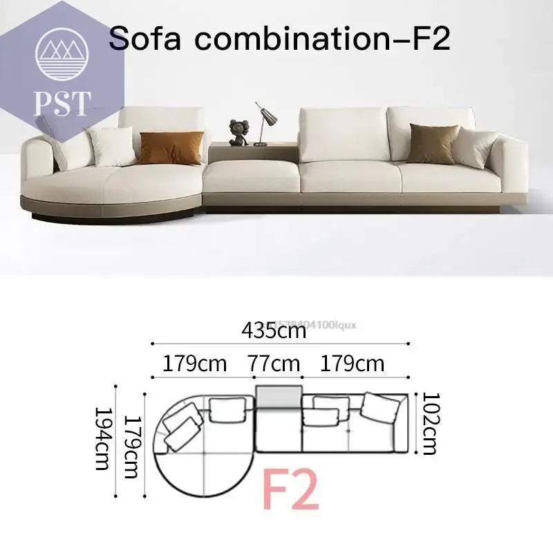 Elegantes Nordisches Ecksofa für Ihr Zuhause - PS Tradings Ecksofa 435cm-sofa-F2 PS Tradings
