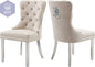 Elegantes Stuhl Set weiß - 2er Stuhl Set PST PS Tradings Stuhlset PST PS Tradings Beige-sliver-Leg PST PS Tradings
