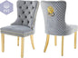Elegantes Stuhl Set weiß - 2er Stuhl Set PST PS Tradings Stuhlset PST PS Tradings Light-Grey-gold-Leg PST PS Tradings