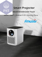 FMUSER Y3 250ANSI 1920x1080 Interactive Android 9.0 Full HD 1080p LED Projector; Dust Proof Portable WIFI Video Projetor Beamer  Beamer     PST PS Tradings