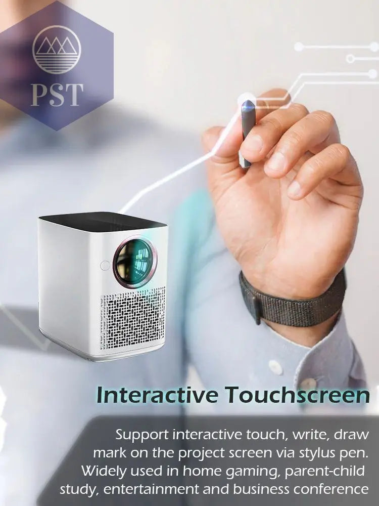 FMUSER Y3 250ANSI 1920x1080 Interactive Android 9.0 Full HD 1080p LED Projector; Dust Proof Portable WIFI Video Projetor Beamer  Beamer     PST PS Tradings