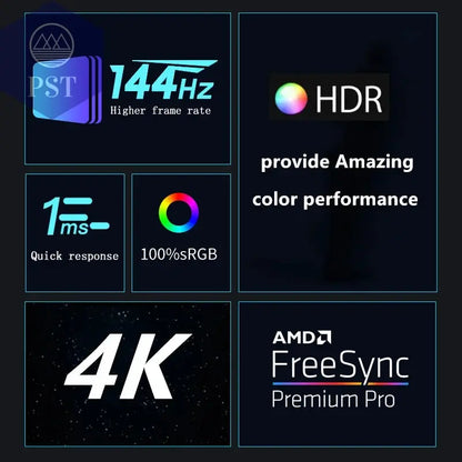 FYHXele 32Zoll 4K Monitor UHD Display 144Hz 4K 32 Zoll Gaming Monitor UHD  LED Display Screen FreeSync G-Sync Technology 3840*2160 PST PS Tradings  PST PS Tradings  PST PS Tradings FYHXele 32Zoll 4K Monitor UHD Display 144Hz 4K 32 Zoll Gaming Monitor UHD  LED Display Screen FreeSync G-Sync Technology 3840*2160