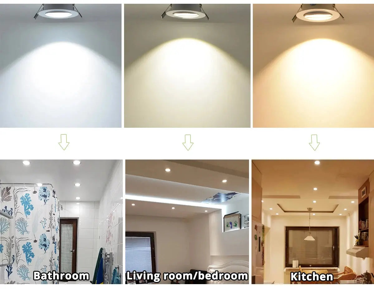 Heißer Verkauf 9 watt 12 watt 15 watt LED Downlight Dimmbare Warm Weiß Natur Weiß Reinem Weiß Einbau LED Lampe spot Licht AC85-265V       PST PS Tradings